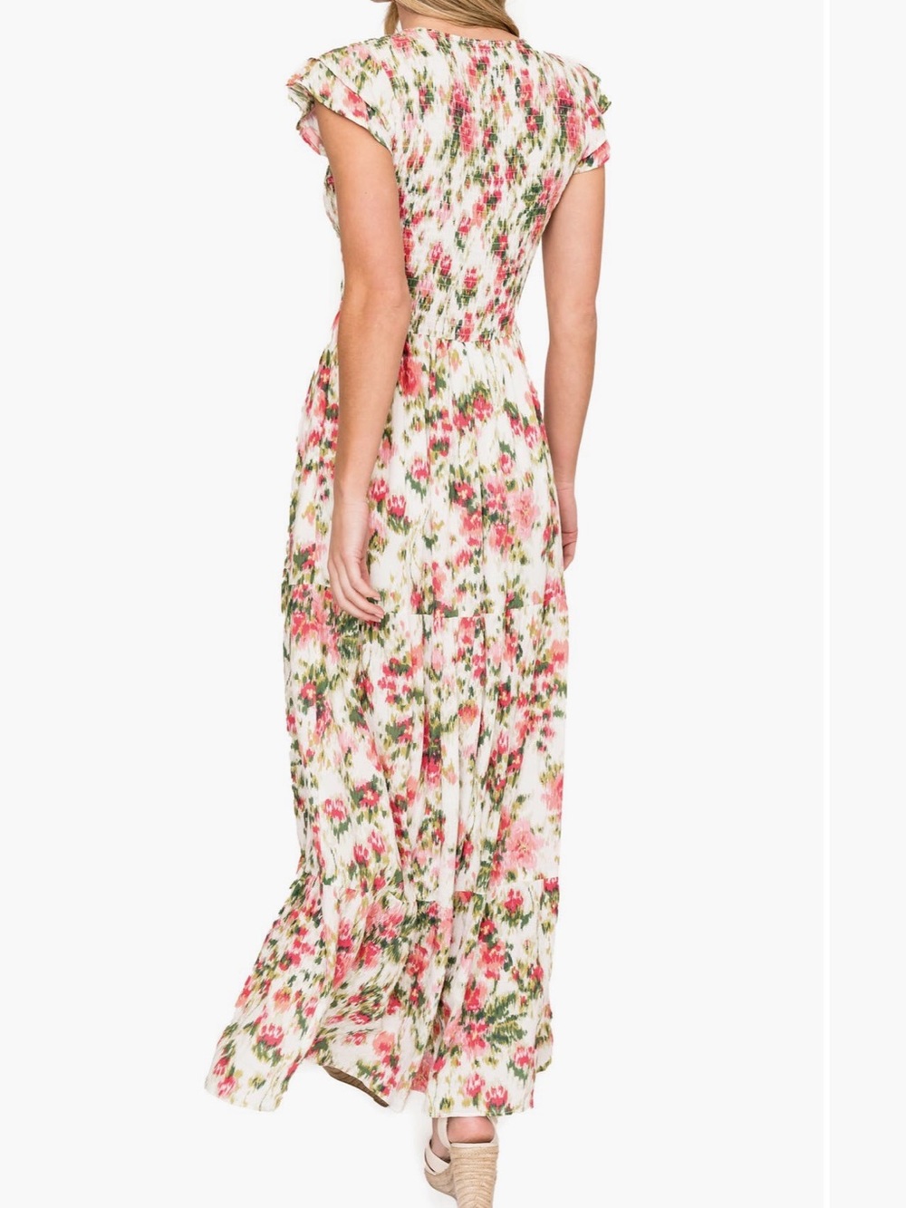 GIBSONLOOK Floral Smocked Maxi Dress - Picture 2 of 7
